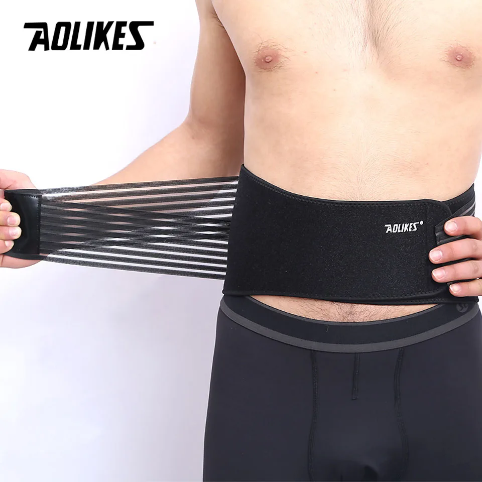 AOLIKES Sport Breathable Adjustable Waist Support Back Belt Lumbar Band Protective Gear Spine | Спорт и развлечения