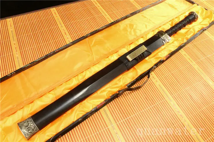 32&quot DAMASCUS FOLDED STEEL HANDMADE FULL TANG BLADE CHINESE SWORD | Swords