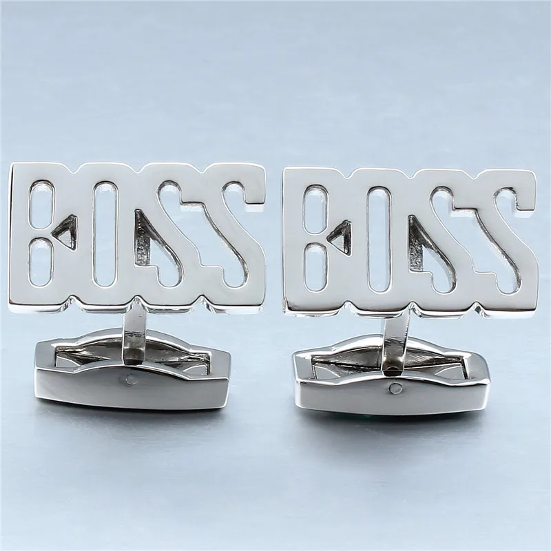 Silver Color HAWSON 3 цвета BOSS Car брендовые запонки для мужчин пистолет металлическая запонка Кнопка соединитель высокого качества мужские ювелирные аксессуары - Окраска металла: Silver Color