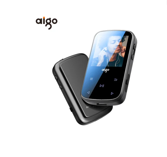 Обновленная версия AIGO MP3-107PRO Bluetooth 4,2 сенсорный экран музыкальный плейер Волкман мини MP3-плеер с спортивный зажим