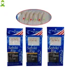 JSM 60 шт = 10 упаковоклот Сабики рыболовные снасти приманки настоящая Рыбная кожа рыболовная установка с крючками для приманка для ловли морской рыбы оборудование