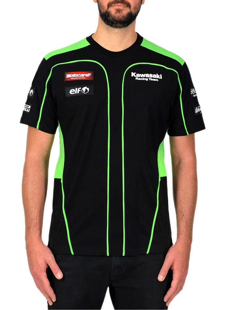 MOTO Kawasaki T-shirt Motorcycle Riding Team Racing Sport Men Classic T shirt | Автомобили и мотоциклы
