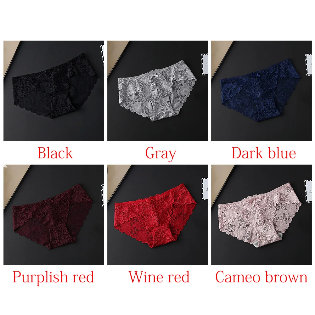 Цветочные прозрачные трусы хлопок женское нижнее белье с низкой посадкой