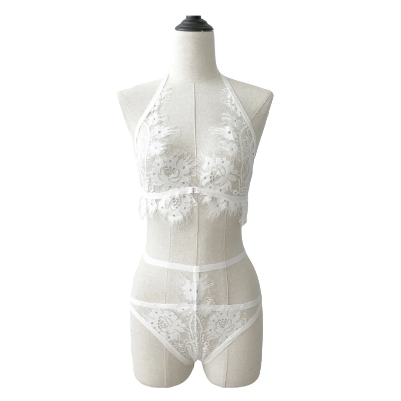 ALINRY Sexy кружева бюстгальтер Краткие наборы Для женщин прозрачный провод