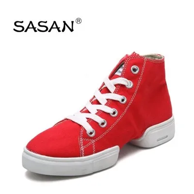 Black 8868 SASAN/высококачественные мужские и женские холщовые танцевальные туфли с мягкой квадратной подошвой; обувь для джаза; сезон весна-лето; современная танцевальная обувь; 8868 - Цвет: Black 8868