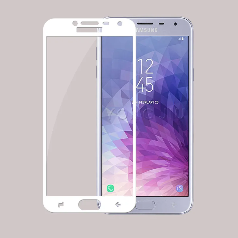 2 шт./лот для Galaxy J4 2018 полное покрытие 3D защита экрана 9H защитная пленка из