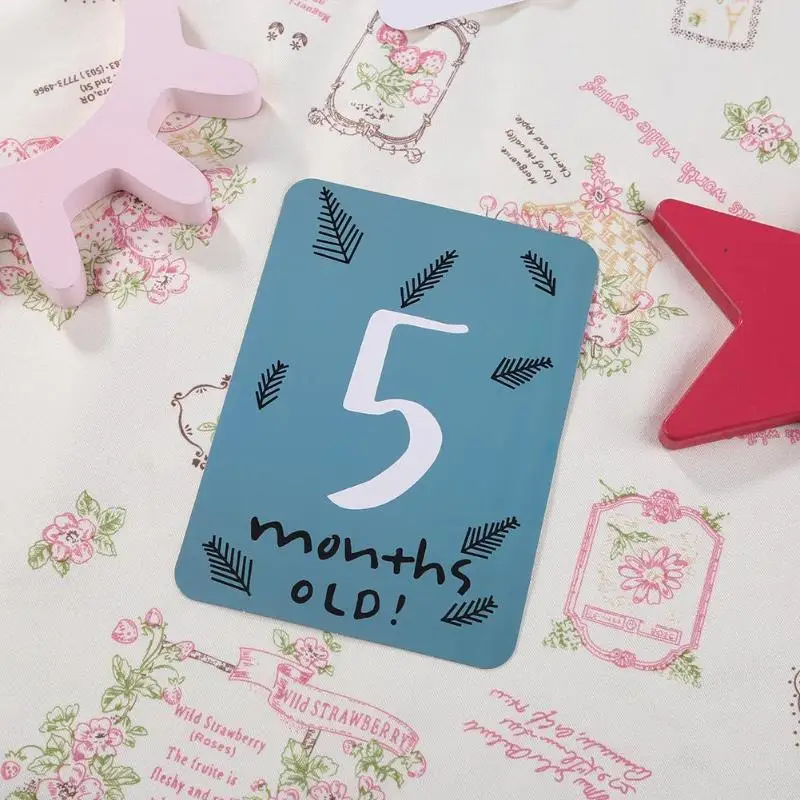20 шт./компл. забавные детские памятные карты для роста месячные фотографии