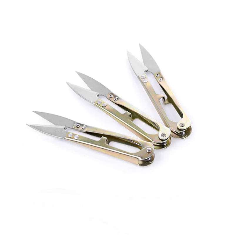 1 шт. зажим для ниток портной пряжи Пружинные ножницы стежка Резак Отделка шитья