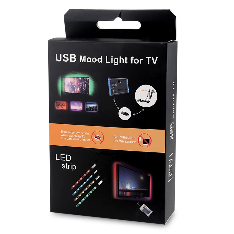 Светодио дный led PC ТВ ПОДСВЕТКА 2X50 см USB RGB полосы 5050 SMD водостойкие гибкие комплект