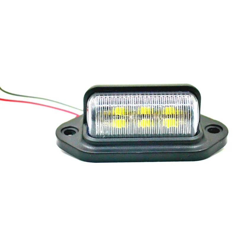12V / 24V 6LED для номерных автомобильных знаков светильник номерного знака лампы