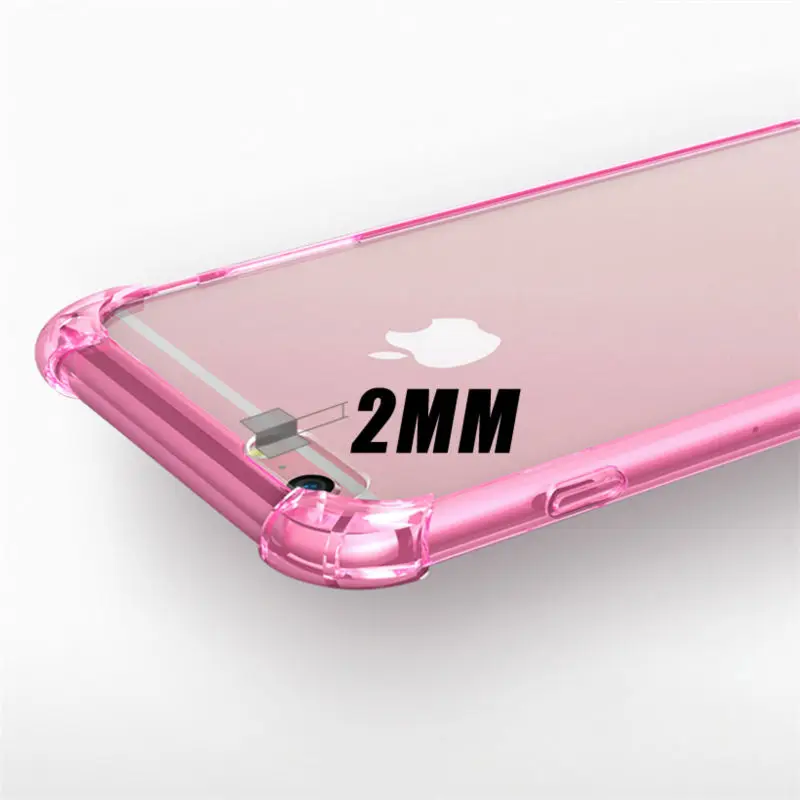 Противоударный бронированный Прозрачный чехол для iPhone X 8 7 6 6s Plus 5 5s SE Прозрачные