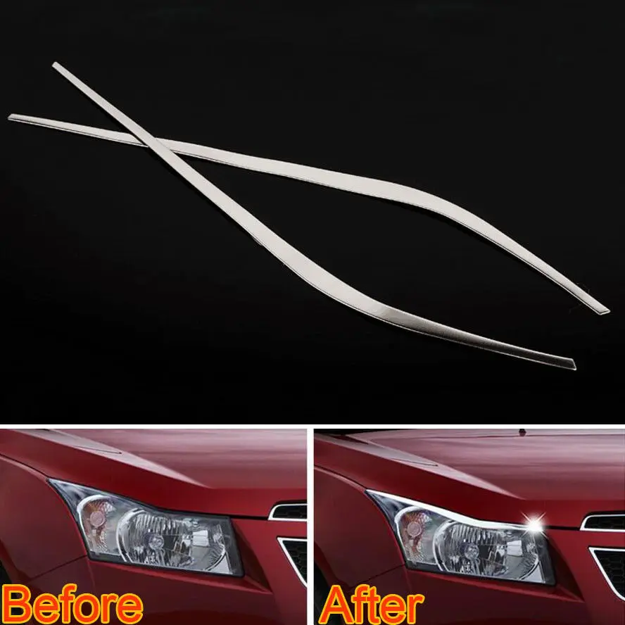 2 шт. декоративные ленты для передних фар Chevrolet Cruze 2009-2014 | Автомобили и мотоциклы