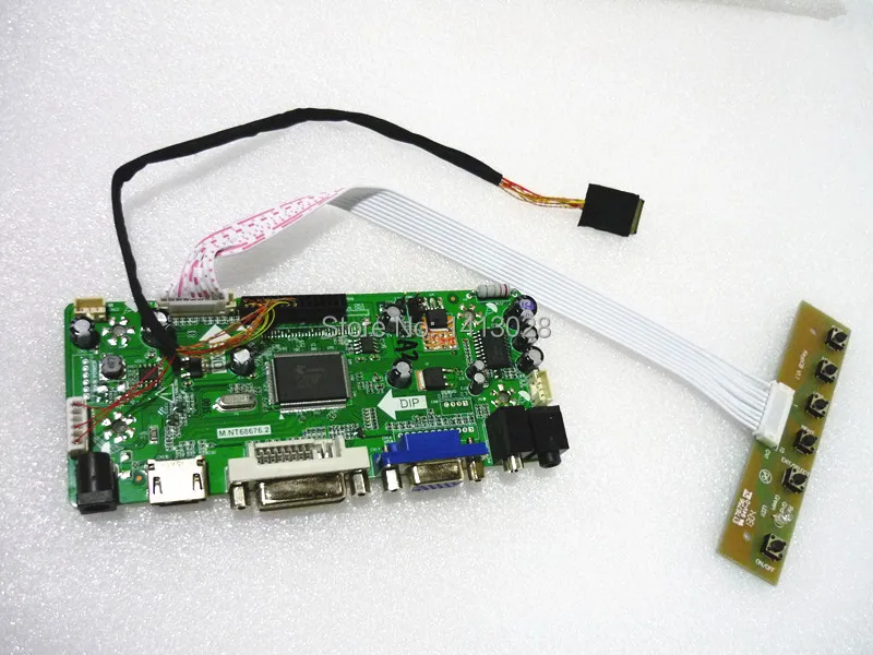 Online HDMI + DVI + VGA + Audio LCD Fahrer Board + 5,6 Inch HV056WX2-100 1280*800 + Lvds-kabel + Led-treiber Bord + OSD Tastatur + Remote Controlle
