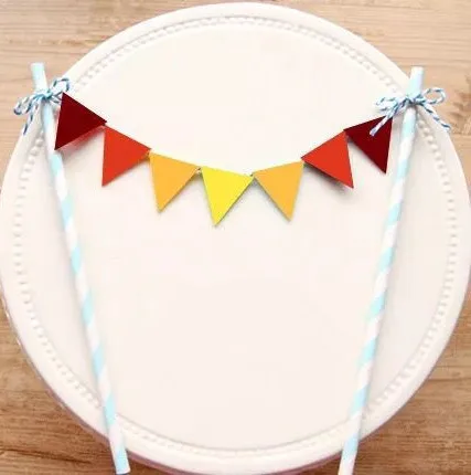 Бесплатная доставка гирлянда с радужным флагом для торта бандаж детей на день