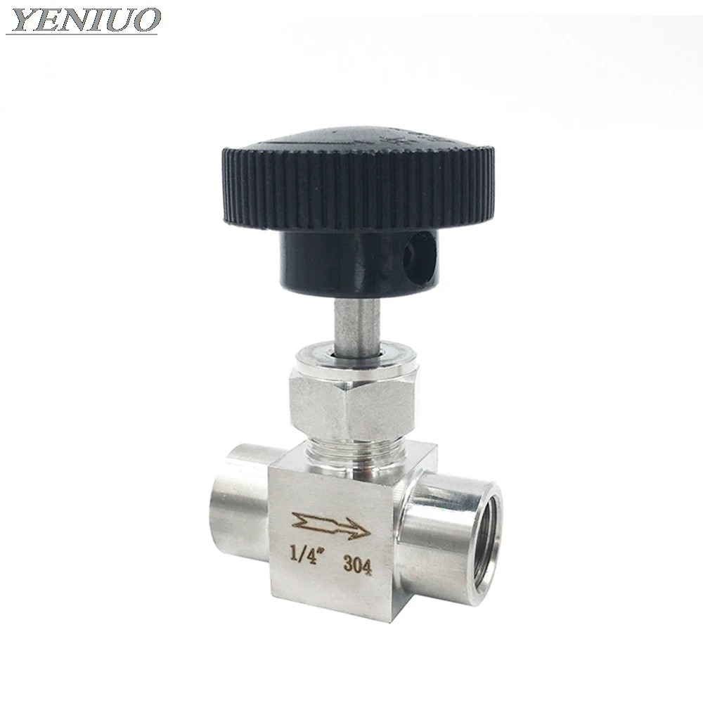 SS 304 клапан из нержавеющей стали 1/8 &quot1/4&quot 3/8 &quot1/2&quot BSP равный женский регулятор