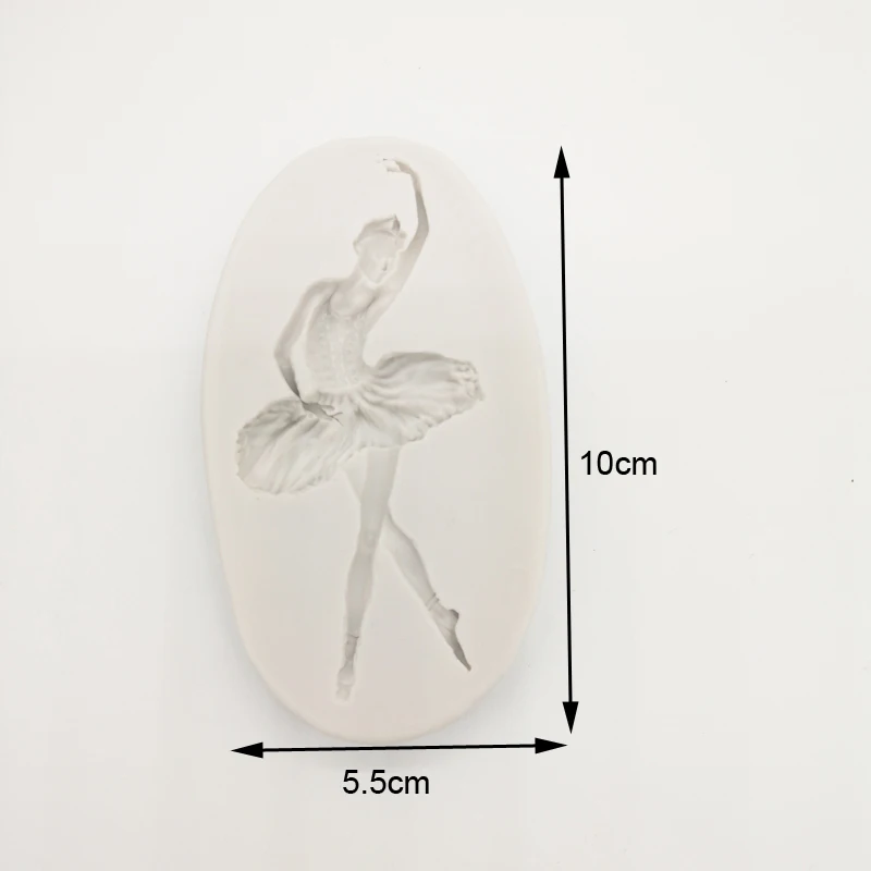 Силиконовая форма для танцовщицы балерины помадки инструменты украшения тортов