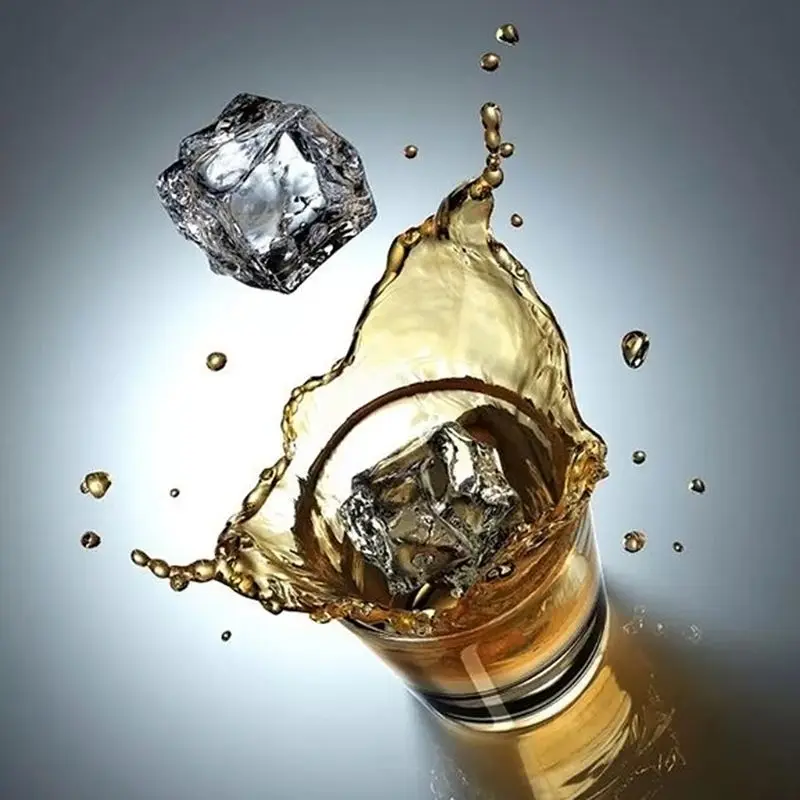 Кубики искусственного льда измельченный Прозрачный Искусственный лед