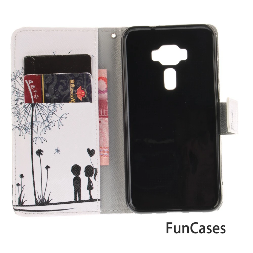 Чехол подставка для coque ZenFone 3 ZE520KL чехол Asus Zenfone 5 2 дюймов + держатели карт защитный