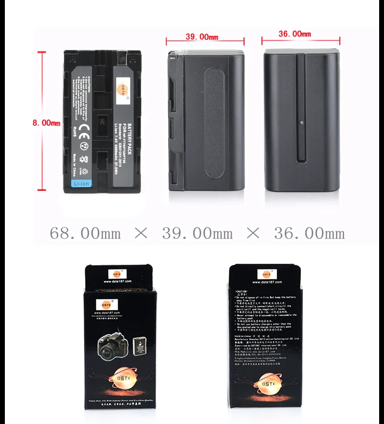 DSTE 5000 мАч NP-F750 NP-F770 NP F750 F770 Батарея для Sony CCD-TR917 CCD-TR940 CCD-TRV101 CCD-TRV215 CCD-TRV25 CCD-TRV36 |