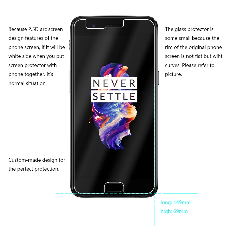 Закаленное стекло HOPELF для OnePlus 5 2 шт. защитная пленка закаленное | Мобильные