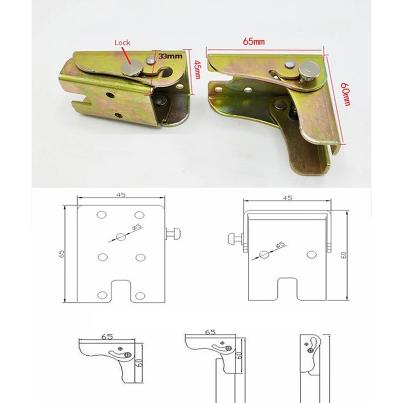 2 шт./лот складной шарнир мебельный барный стол RV ножной фиксатор стоп |