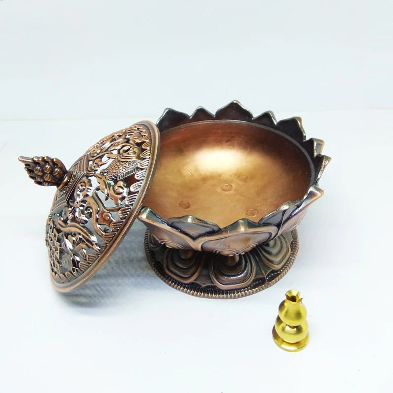 YX большой размер Бронзовый Классический Стиль ладан курильщик Имитация меди