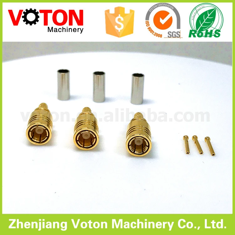 Бесплатная доставка 10 шт. Женский пайки обжимной rf коаксиальный SMB разъем для RG174