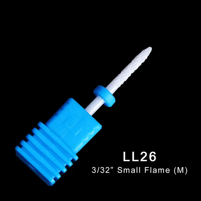 LL26 1 шт. керамические сверла для ногтей кукурузные фрезы для фрезерного станка вращающийся заусенец Гель-лак для нейл-арта для удаления маникюрных инструментов LYLL01-28 - Цвет: LL26
