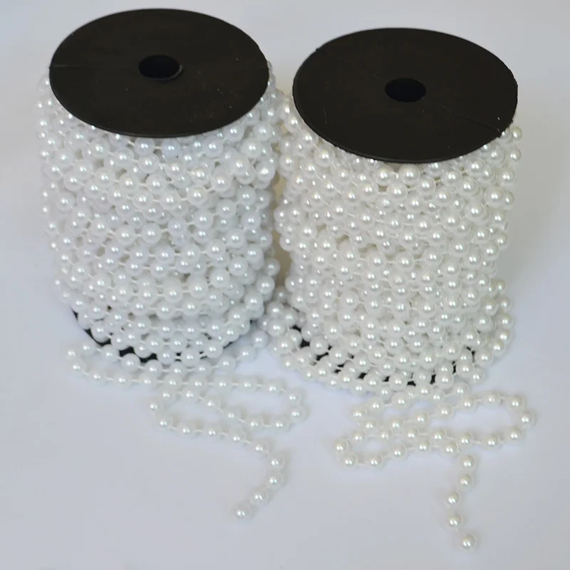 8 мм 20 м хлопок линия искусственный жемчуг бусины цепи фестиваль висячие