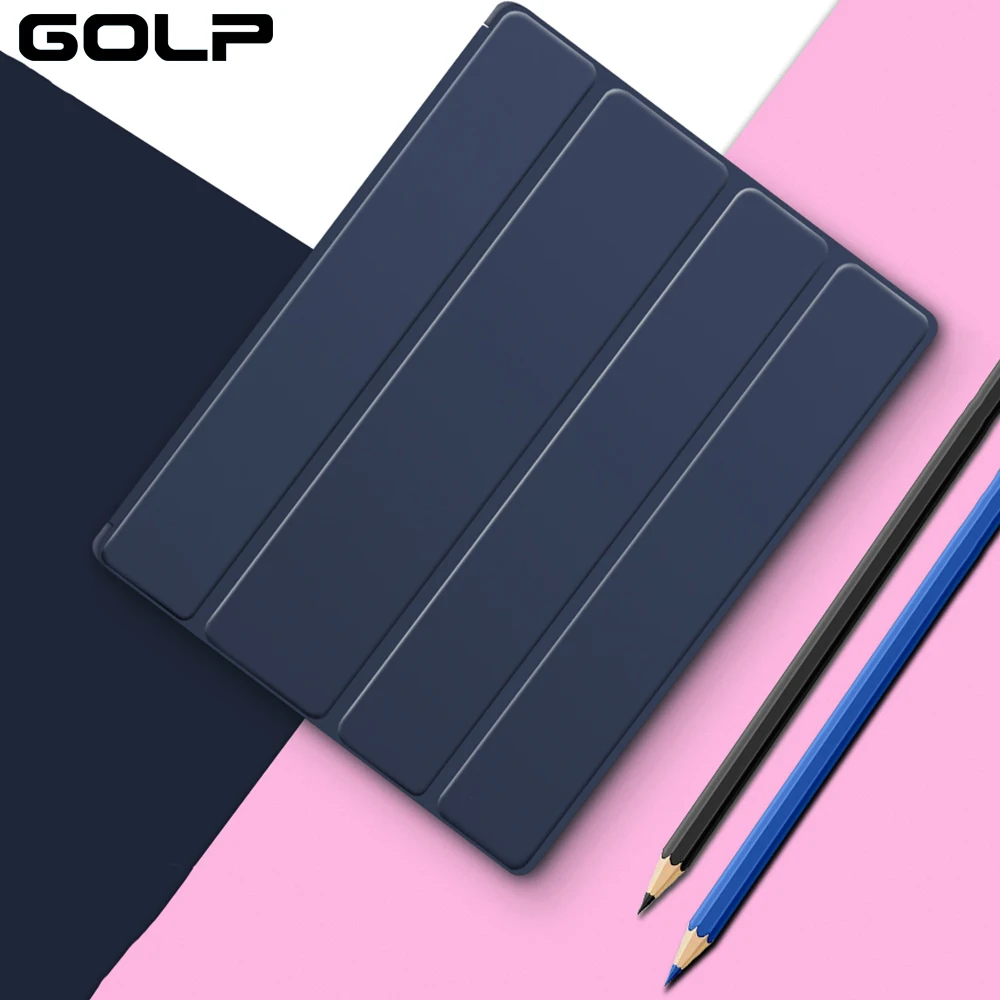 Чехол для iPad 4 3 2 ударопрочный прозрачный чехол GOLP из искусственной кожи с