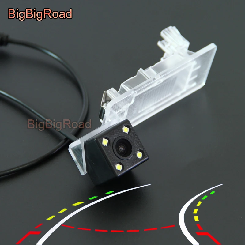 

BigBigRoad Car Intelligent Dynamic Trajectory Tracks Rear View Camera For Skoda yeti Octavia 3 III A7 5E MK3 2013 2014 2015 2016
