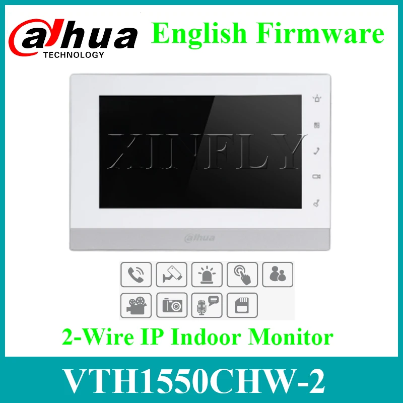 Dahua оригинальный VTH1550CHW 2 видеодомофон проводной IP внутренний монитор 7 &quotTFT