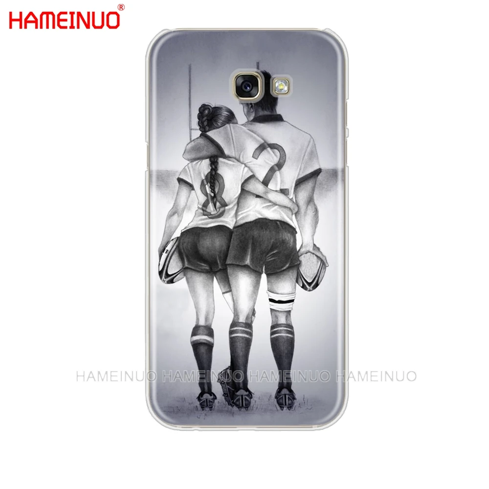 HAMEINUO регби мяч спортивный сотовый телефон чехол для Samsung Galaxy A3 A310 A5 A510 A7 A8 A9 2016 2017