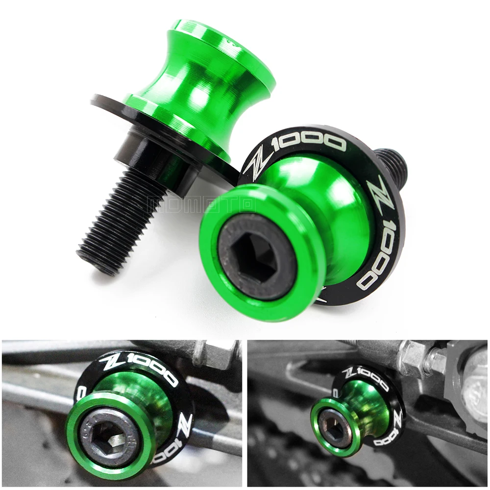 8 мм для Kawasaki Z1000 2015 2019 аксессуары мотоциклов с ЧПУ детали слайдеры CNC Swingarm Катушки