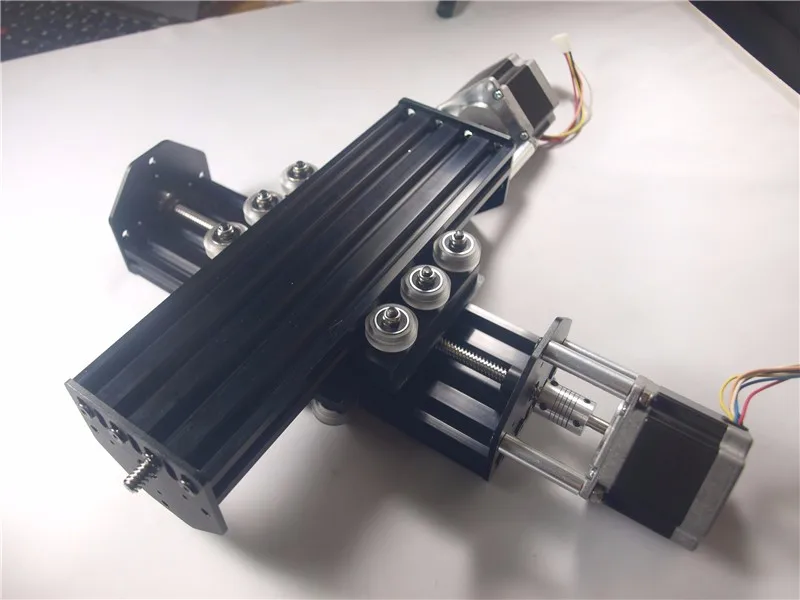 DIY V-Slot Nema 23 свинцовые винтовые приводы и простая X/Y настольная система Комплект 250 мм 2080 v-slot профиль