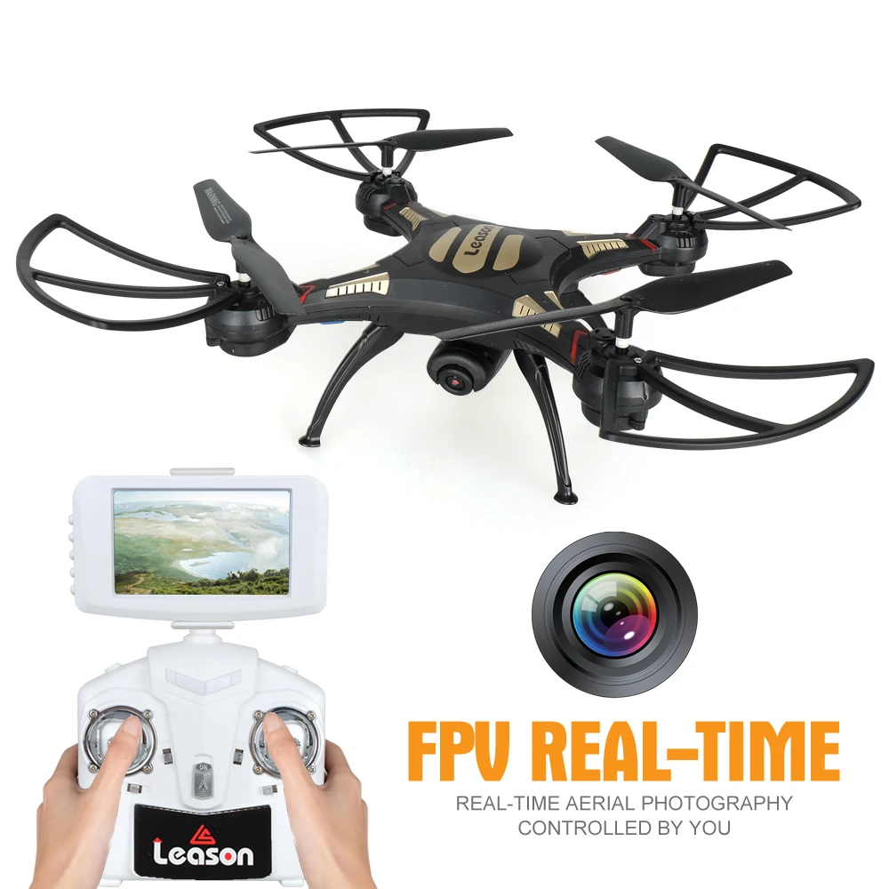 Светящиеся в темноте Мини FPV Мультикоптер Дрон с камерой Live Video 4CH 2.4 ГГц