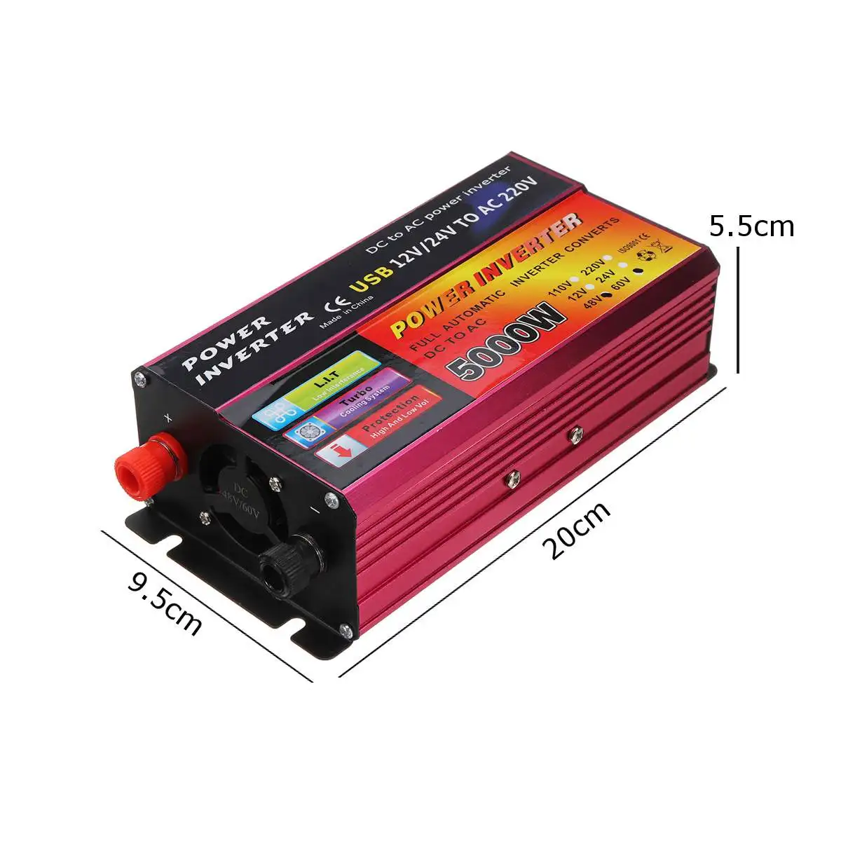 Инвертор солнечной энергии 5000W Autoleader Adapt конвертер DC 12 V/24 V к AC 220V Модифицированная синусоида