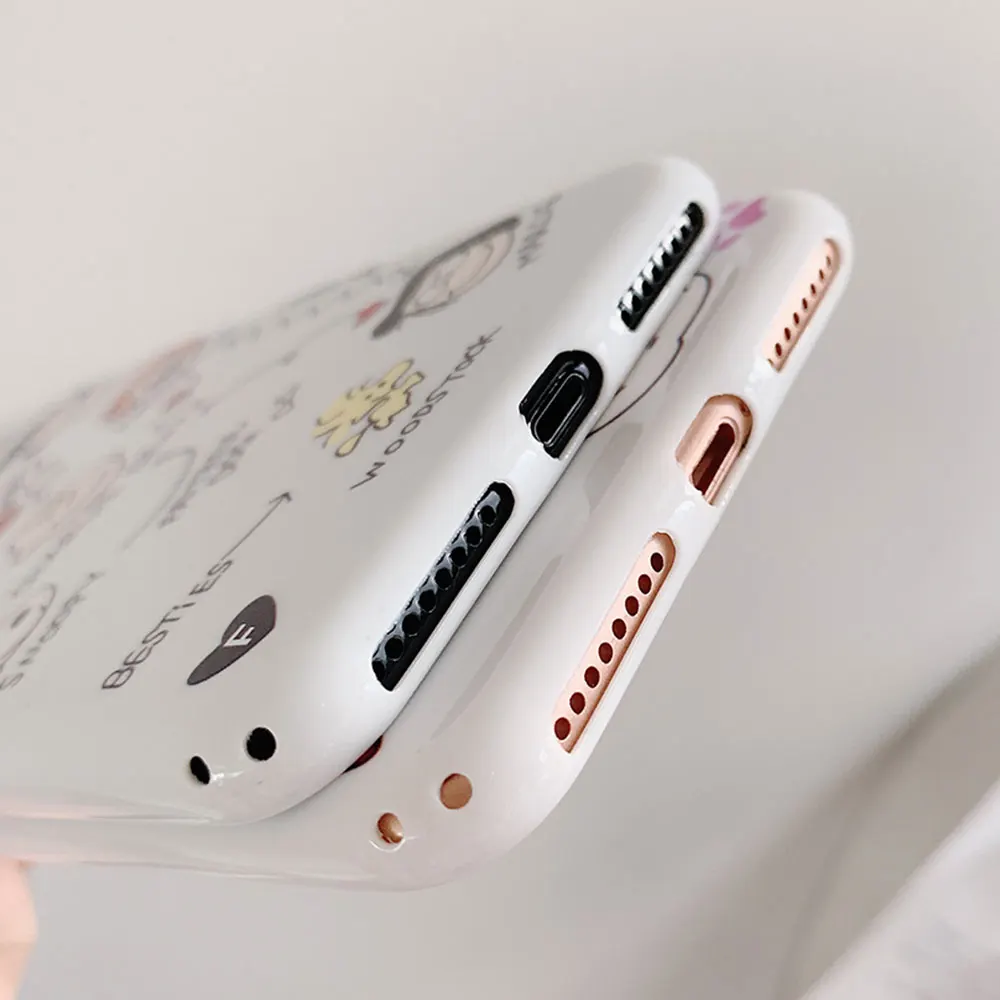 Чехол для Телефона iPhone X XS XR Xs Max 7 8 Plus чехлы мягкий чехол из ТПУ 6S 6 с забавными