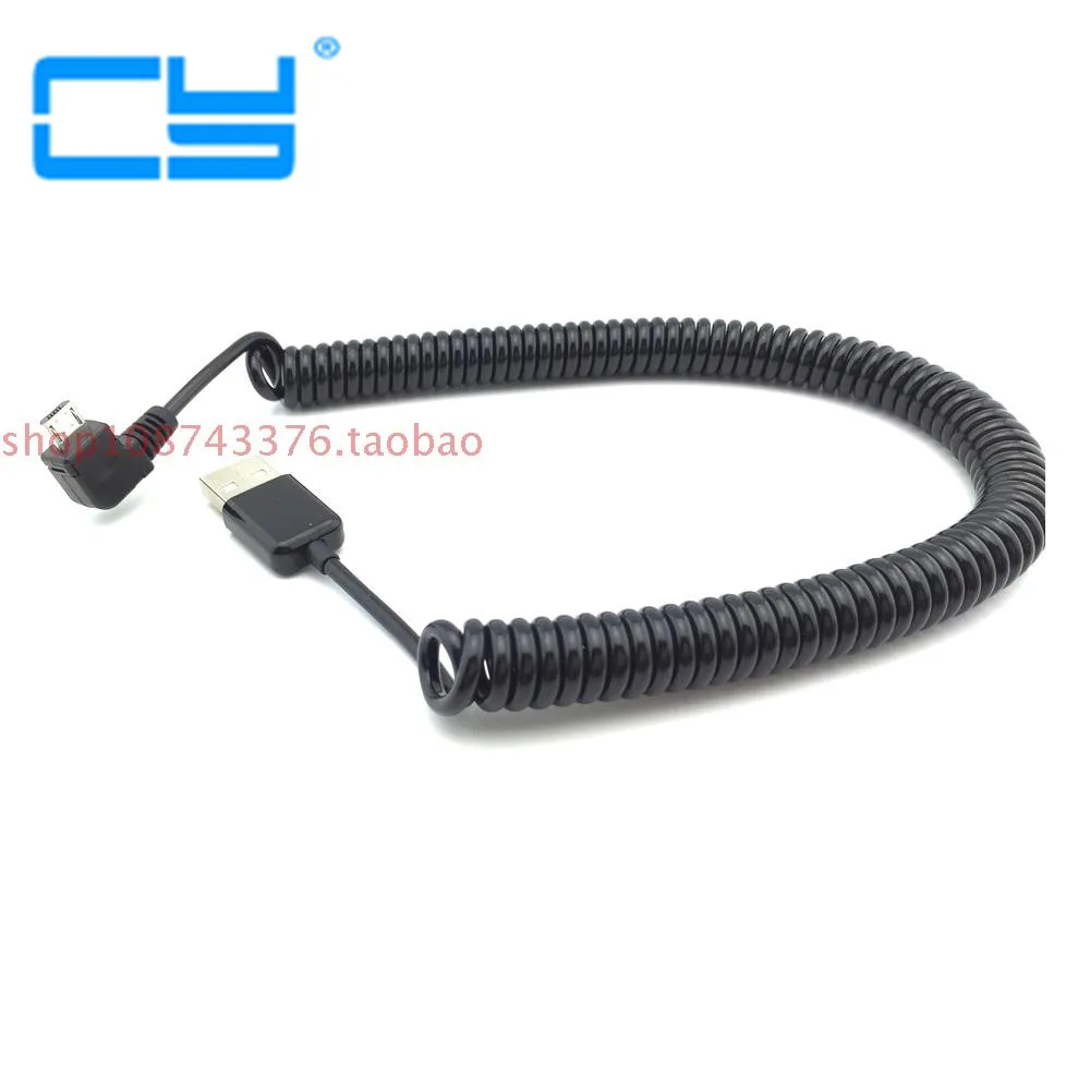 Прямой Угловой 90 градусов USB 2 0 Micro Male к A Type эластичный Дата кабель для usb