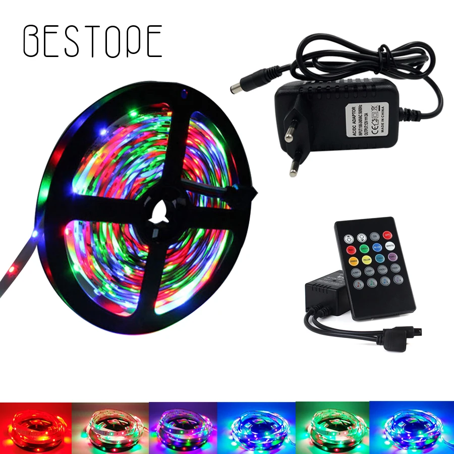 BESTOPE 20 м 15 SMD 2835 RGB Светодиодные ленты светильник Водонепроницаемый 10 5 цветная (RGB)