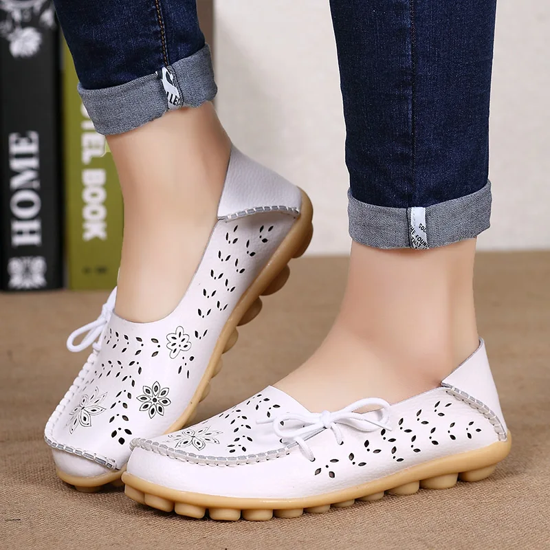 Женская обувь на плоской подошве скидки модные туфли из натуральной кожи