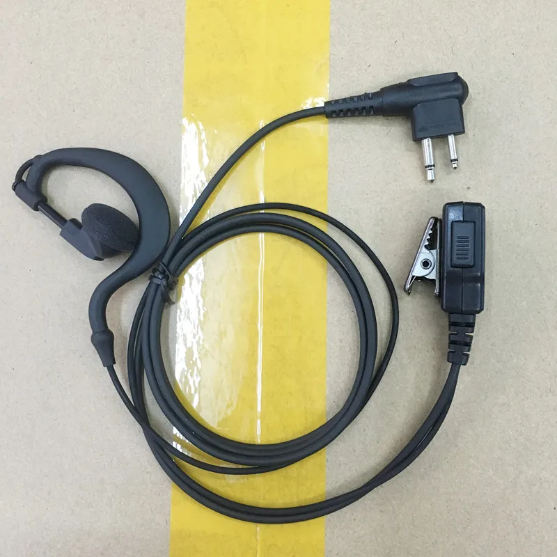 Зажим для наушников PTT гарнитура с разъемом M 2 штырька motorola gp2000 a8 ep450 gp3188 cp040 Hytera tc600