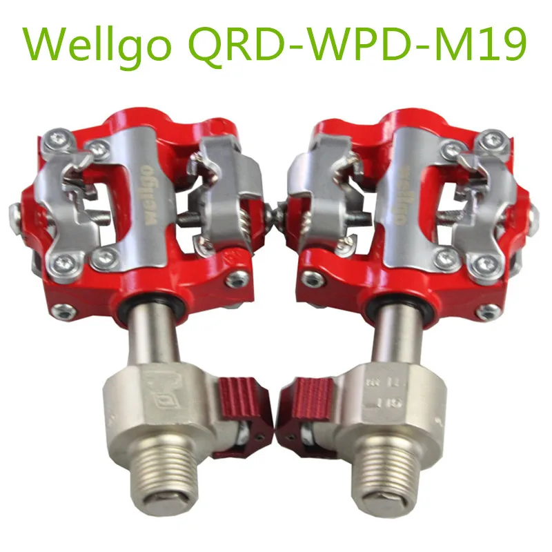 Wellgo QRD WPD M19 педали для горного велосипеда MTB быстросъемная педаль из алюминиевого