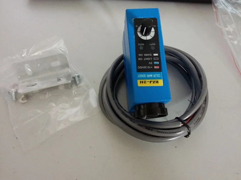 Фотоэлементы с переключателем для упаковки сенсоры цветными знаками