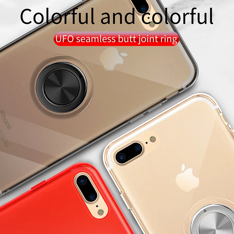 Кронштейн кольцо держатель чехол для iPhone X XS XR MAX Бампер ТПУ 8 7 6 6S Plus защитная