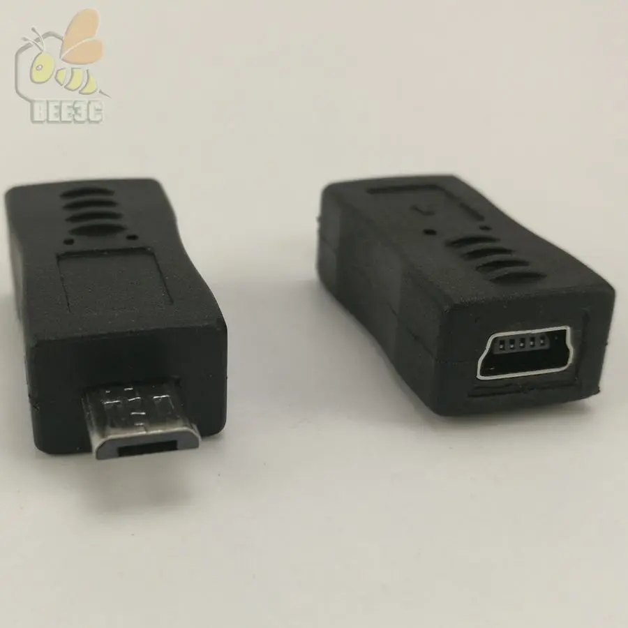 Мини 5 контактный переходник с гнезда на микро штекер 100 шт.|mini 5pin|mini minimini to micro adapter