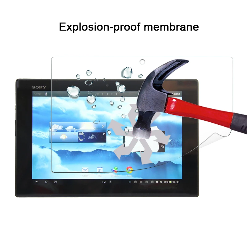 1 шт. Противоударная Защитная пленка для экрана Sony Xperia Tablet Z SGP341 10 &quotTAB