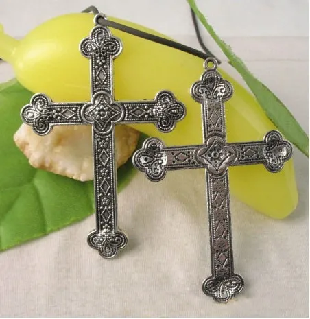 60 шт. подвески кресты из тибетского серебра A8692|pendant skull|pendant materialspendant base |