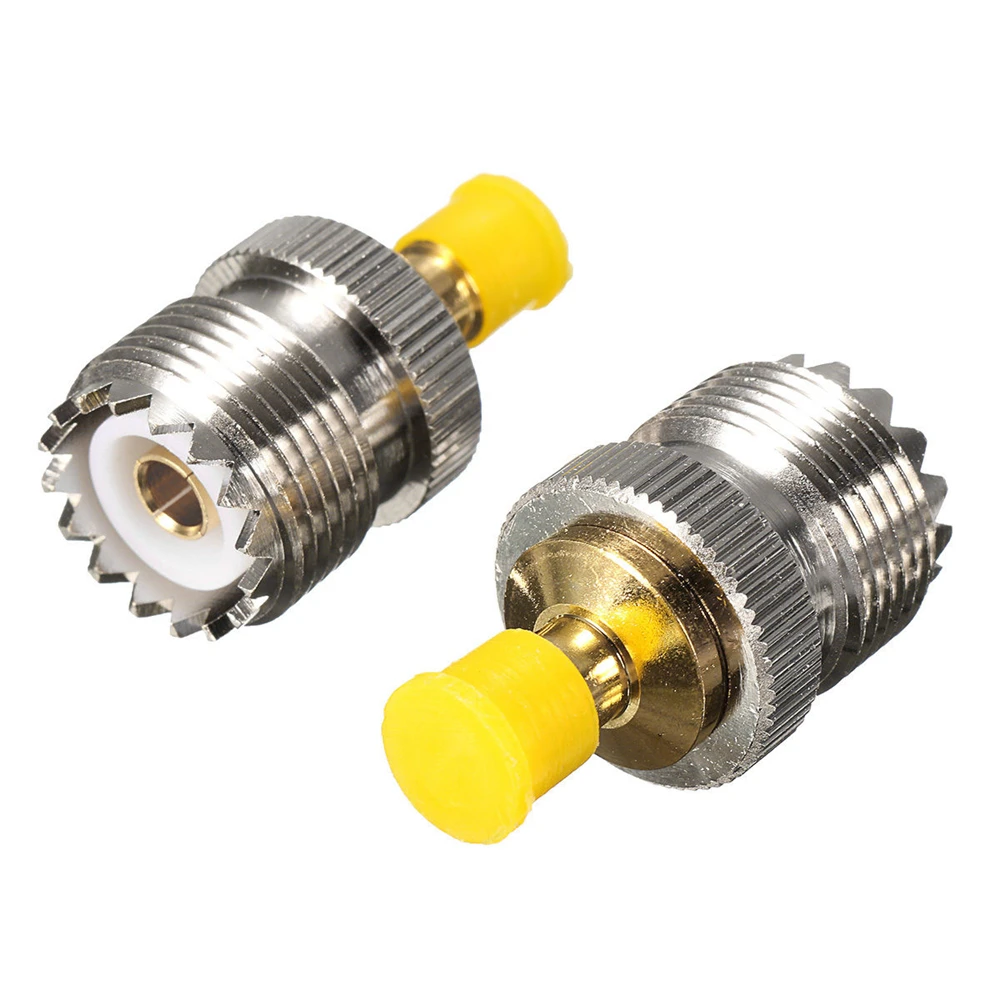 MLLSE 2X антенный адаптер S021A SMA F к UHF SO239 для BAOFENG UV 5R PX 777 888 CE0126X2|adaptor|sma-fsma-f antenna |