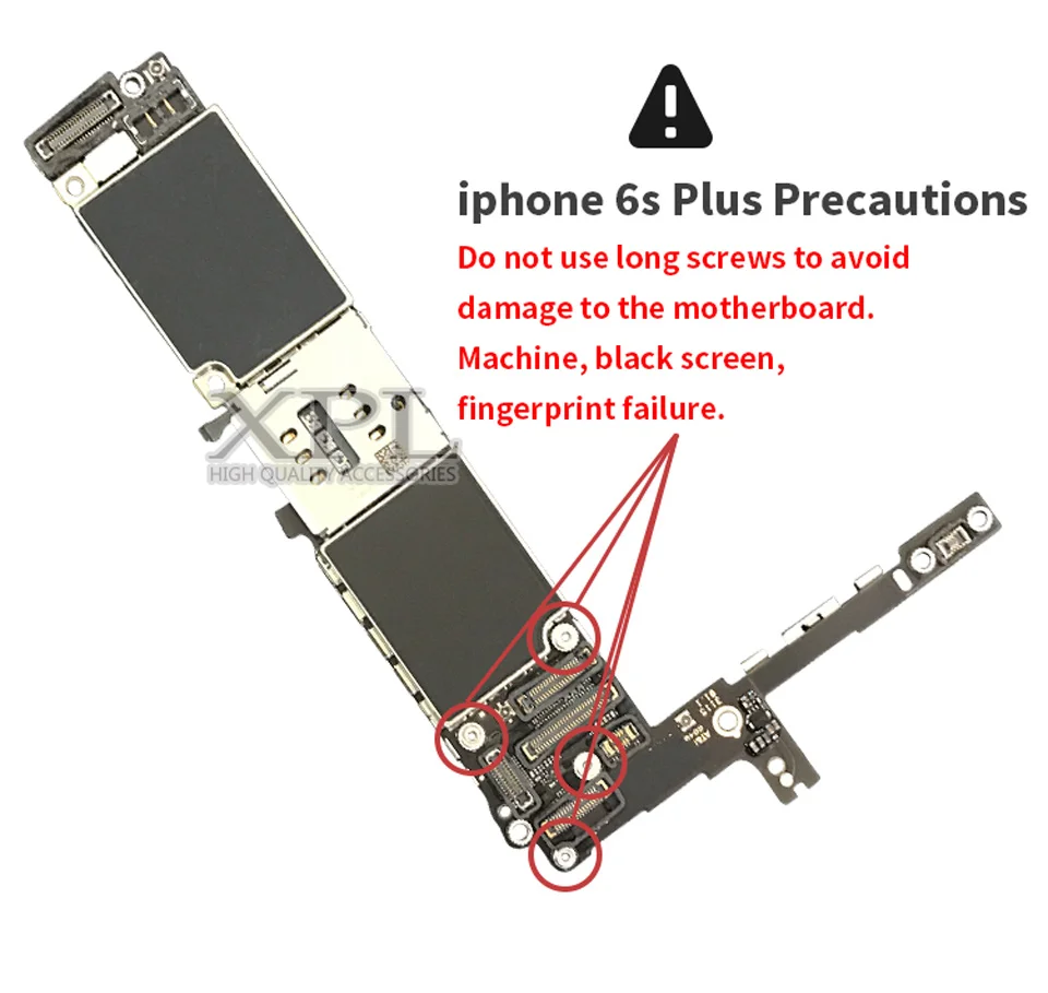 Чистая системная плата iCloud IOS без touch ID для iPhone 6S Plus 6 S Plus 16 Гб 64 Гб 128 ГБ оригинальная разблокированная материнская плата
